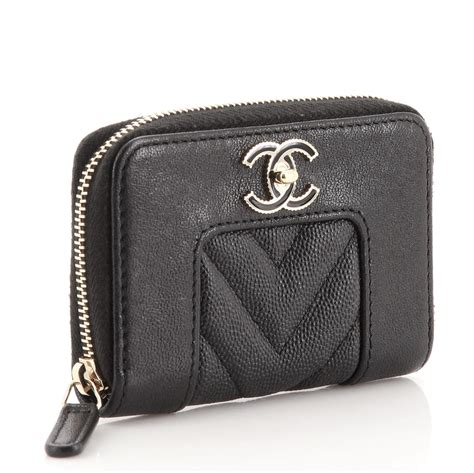 chanel coin purse chevron|Classic zipped coin purse .